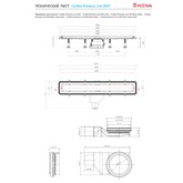 Водоотводящий желоб Pestan Confluo Premium Line 950 с решеткой 