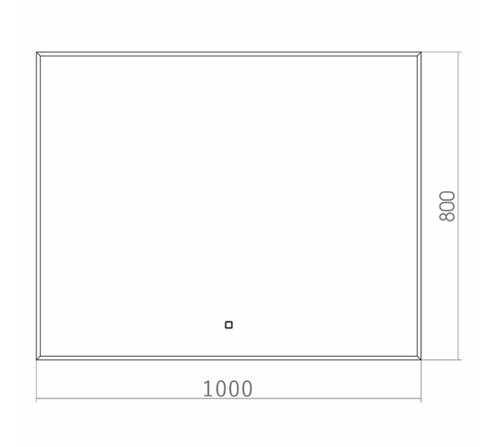 Зеркало Azario Алмина LED 1000х800 