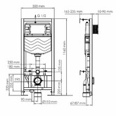 Инсталляция для унитаза Wasserkraft Aller 10 4 в 1 клавиша белая