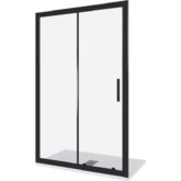 Душевая дверь GOOD DOOR Cofe WTW-110-C-B черный, стекло прозрачное