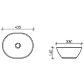 Раковина накладная Ceramicanova Element CN6016 41 см