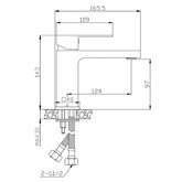 Смеситель для раковины BelBagno Romano хром 