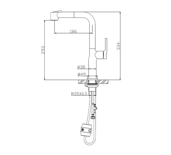 Смеситель для кухни BelBagno BB-LAM60-IN сатин