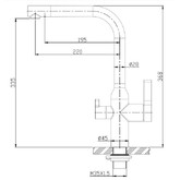 Смеситель для кухни BelBagno BB-LAM57-IN сатин