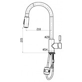 Смеситель для кухни BelBagno BB-LAM31A-IN сатин