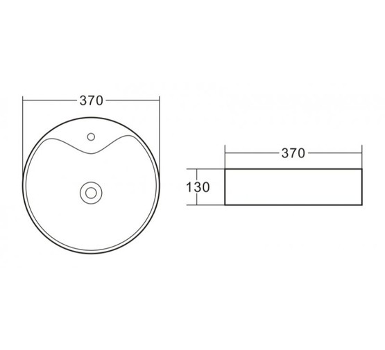 Раковина чаша BelBagno BB1400 37 см