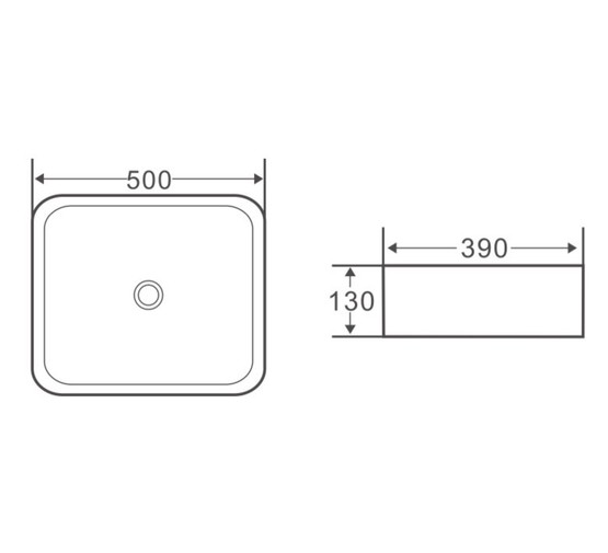 Раковина чаша BelBagno BB1304 50 см