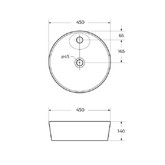 Раковина чаша BelBagno BB1306 45 см