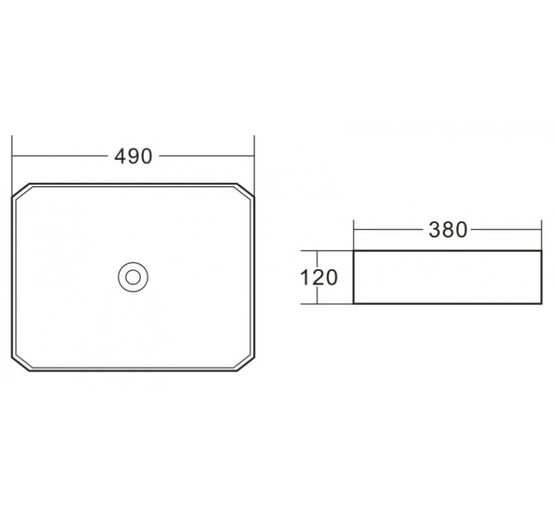 Раковина чаша BelBagno BB1386 49 см