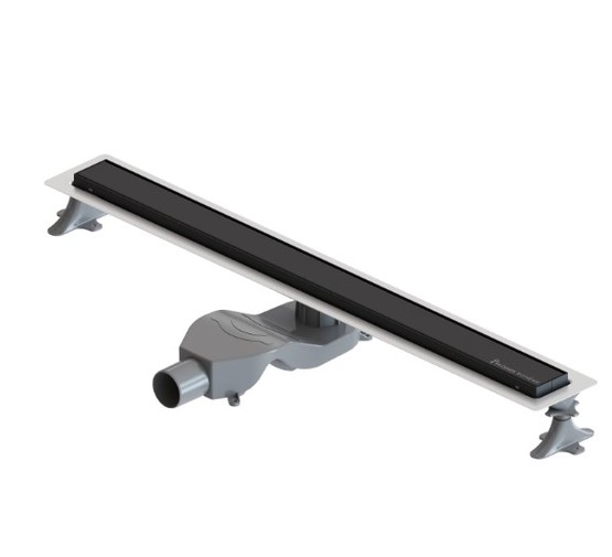 Водоотводящий желоб Boheme Premium Linear 800 с решеткой черный матовый 