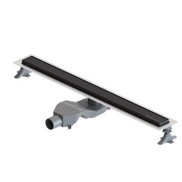 Водоотводящий желоб Boheme Premium Linear 800 с решеткой черный матовый 