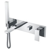 Смеситель для ванны Boheme Qubic встраиваемый хром