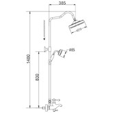 Душевая система Rose R0136 хром