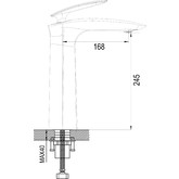 Смеситель для раковины Rose R1111 хром