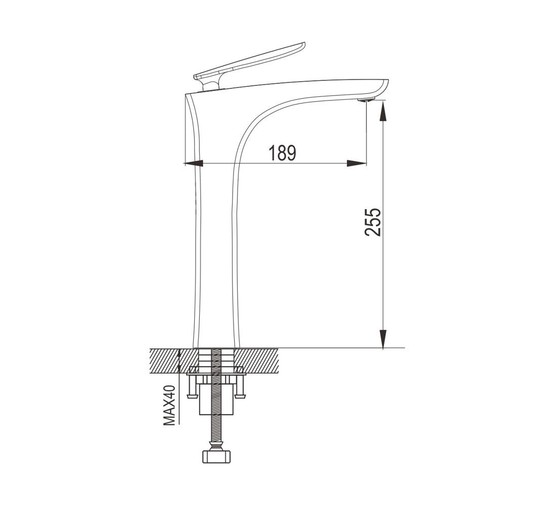 Смеситель для раковины Rose R2711 хром