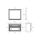 Комплект мебели ASB-Woodline Кастелло 100 бежевый