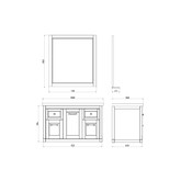 Комплект мебели ASB-Woodline Толедо Smalt 105 синий