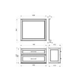 Тумба подвесная ASB-Woodline Венеция 100 белый патина серебро