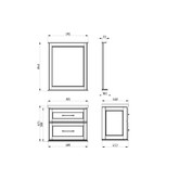 Тумба подвесная ASB-Woodline Венеция 70 белый патина серебро