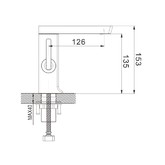 Смеситель для раковины Rose R1801 хром