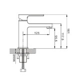 Смеситель для раковины Rose R1001-1 хром