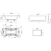 Акриловая ванна Ravak Campanula II 180x80