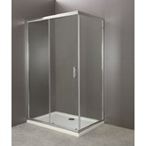 Душевой угол BelBagno UNO-AH-1-120/100-C-Cr 1200x1000 хром, прозр.стекло 