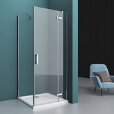 Душевой угол BelBagno KRAFT-AH-12-80/100-C-Cr-R 800x1000 хром, прозр.стекло 