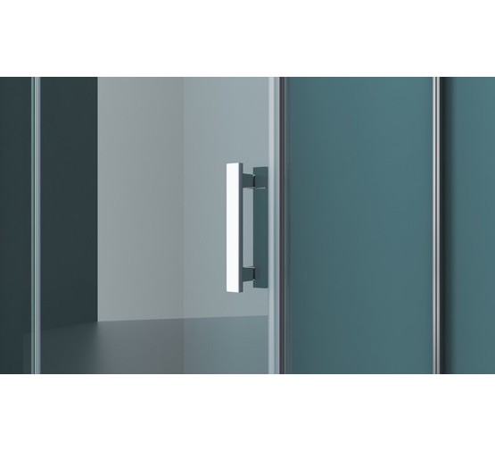 Душевой угол BelBagno KRAFT-AH-12-100/80-C-Cr-L 1000x800 хром, прозр.стекло 