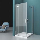 Душевой угол BelBagno KRAFT-A-22-80-C-Cr 800x800 хром, прозр.стекло 