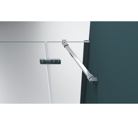 Душевой угол BelBagno KRAFT-AH-22-100/80-C-Cr-L 1000x800 хром, прозр.стекло 