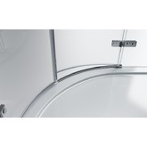 Душевой угол BelBagno KRAFT-R-2-90-C-Cr 900x900 хром, прозр.стекло 