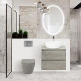 Унитаз подвесной BelBagno Colorato BB062CHR-GR безободковый  микролифт серый матовый