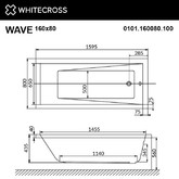 Акриловая ванна Whitecross Wave 160x80