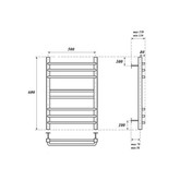 Полотенцесушитель водяной Point Омега 500x600 П8 хром