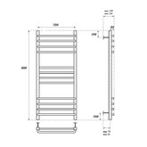 Полотенцесушитель водяной Point Омега 500x800 П12 хром