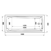 Акриловая ванна BAS PROfessional Бали 180x00 