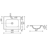 Раковина накладная Ceramicanova Element CN7011 61 см