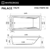 Акриловая ванна Whitecross Palace 170x75