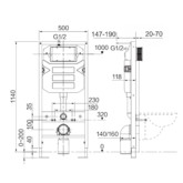 Инсталляция для унитаза Ceramicanova Envision Flat хром 