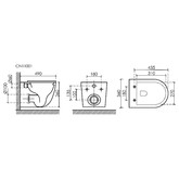 Унитаз подвесной Ceramicanova Uno CN11001 безободковый микролифт
