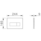 Клавиша смыва Vitra Root Square 740-2325 золото матовое