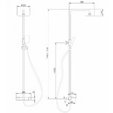 Душевая система ABBER Thermostat AF8516 термостат хром