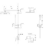 Душевая система ABBER Daheim AF8219B встраиваемая черный матовый