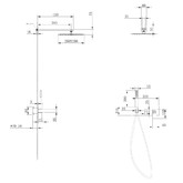 Душевая система ABBER Daheim AF8218B встраиваемая черный матовый