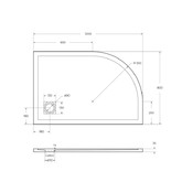 Душевой поддон BelBagno Uno-RH 1200x800 R литьевой мрамор белый