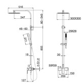 Душевая система Allen Brau Infinity 5.21012-00 хром 