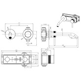 Смеситель для раковины Allen Brau Priority 5.31A03-00 встраиваемый хром