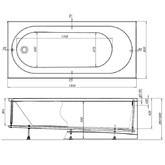 Акриловая ванна Aquanet Lotos 180x80