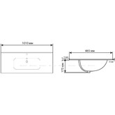 Раковина Aquanet Flat 100 черный матовый